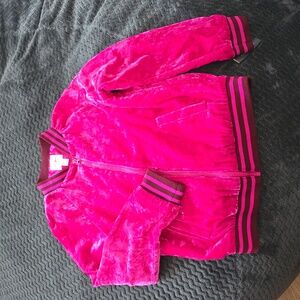 Big girls PINK velvet lightweight jacket